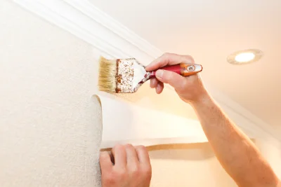 Pose de papier peint à Chaumesnil — revêtements muraux et toiles de verre